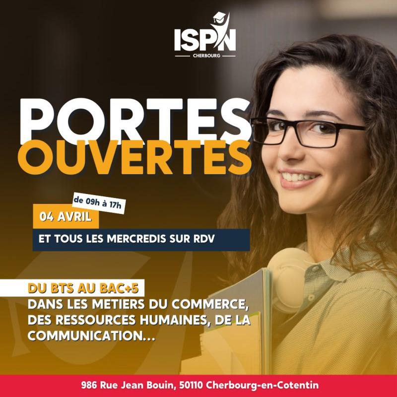 Journées Portes Ouvertes – ISPN Cherbourg 🎓 Journées Portes Ouvertes – ISPN Cherbourg 🎓