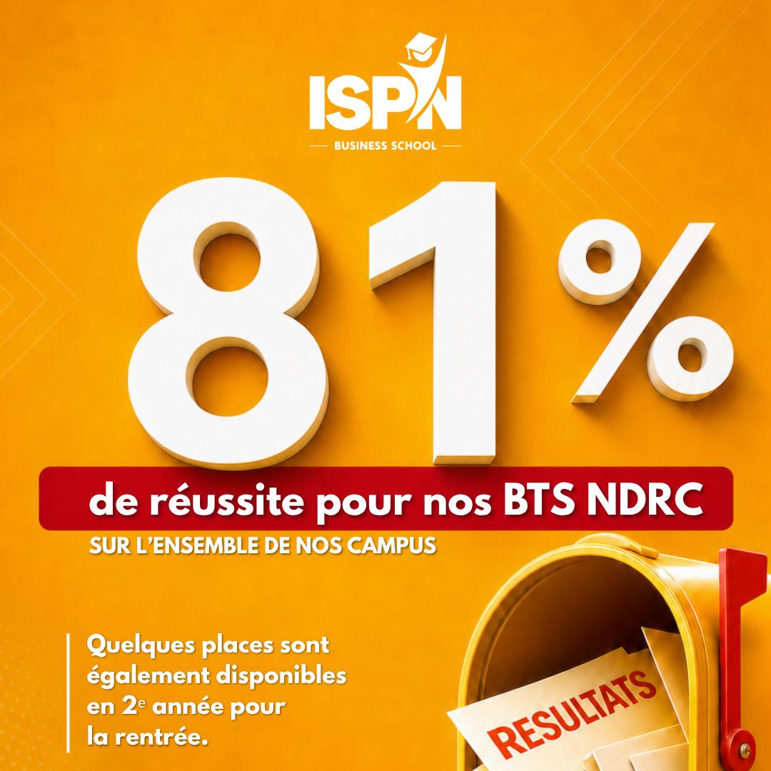 81% de réussite pour nos étudiants en BTS Négociation et Digitalisation de la Relation Client 81% de réussite pour nos étudiants en BTS Négociation et Digitalisation de la Relation Client